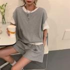 Lounge Wear Set / Plain T-shirt