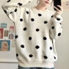 Dotted Crew-neck Sweater