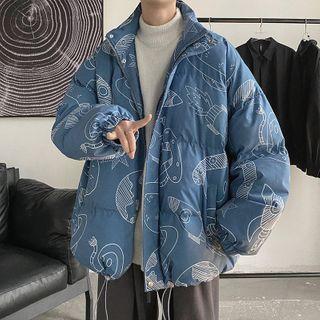 Rocket Print Padding Jacket