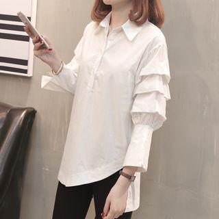Tiered-sleeve Shirt