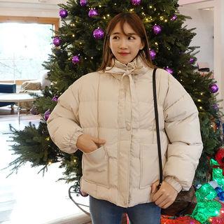 Tie-front Padded Jacket