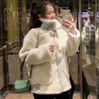 Fleece Zip Jacket White - One Size