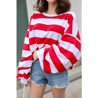 Striped Loose-fit Pullover