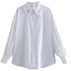 Faux Pearl Rhinestone Shirt