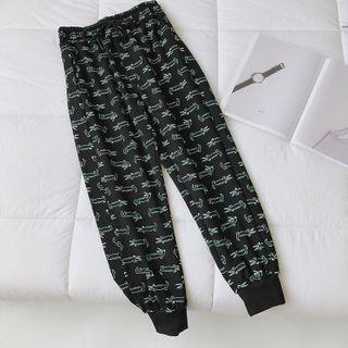 Crocodile Pattern Sweatpants