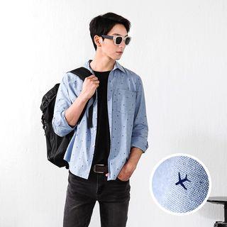 Airplane Print Shirt