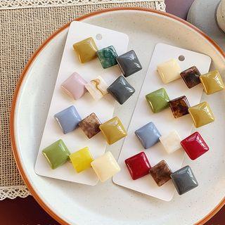 Square Resin Hair Clip