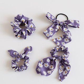 Daisy Print Hair Tie / Scrunchie