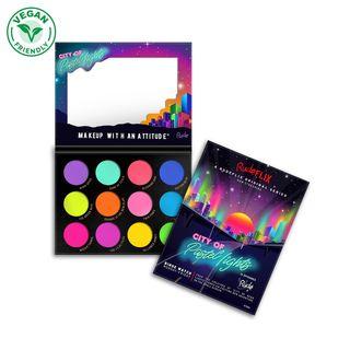 Rude - City Of Pastel Lights - 12 Pastel Pigment & Eyeshadow Palette 1pc