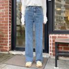 [magic Pants] Straight-cut Jeans