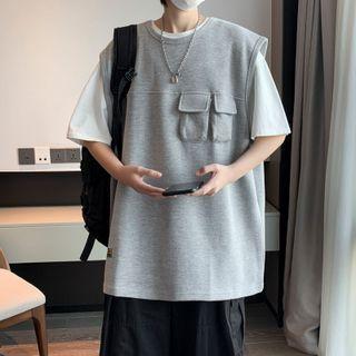 Crew Neck Vest / Short-sleeve T-shirt