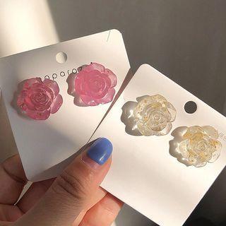 Transparent Rose Earring