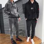 Set: Velvet Hoodie + Sweatpants + Zip Vest