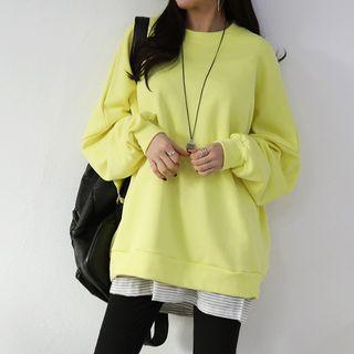 Drop-shoulder Pastel Sweatshirt