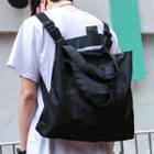 Nylon Tote Bag With Shoulder Straps