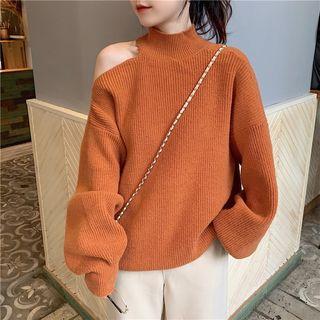 Off Shoulder Knit Sweater