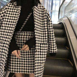Hounstooth Jacket / A-line Skirt