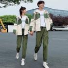 Couple Matching Hooded Zip Jacket / Cargo Pants