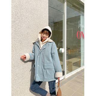 Fleece-panel Safari Jacket