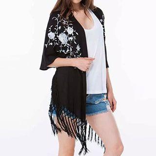 Fringed Embroidered Jacket