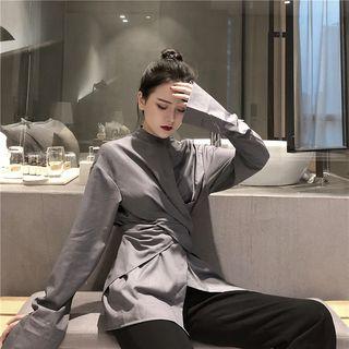 Wrap Shirt Dark Gray - One Size