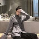 Wrap Shirt Dark Gray - One Size