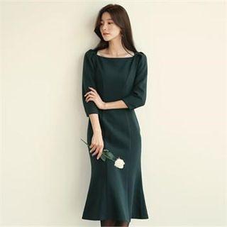 Tall Size 3/4-sleeve Mermaid Dress