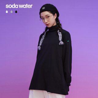 Mock-neck Oversized T-shirt