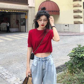 Plain Crop T-shirt