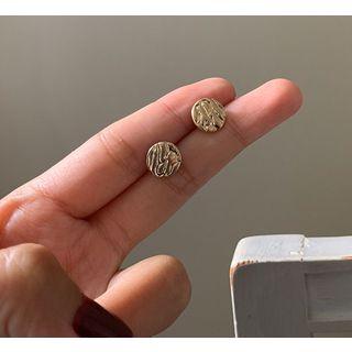 Alloy Disc Earring S925 Silver - Earrings - 1 Pair - One Size