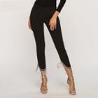 Crop Fringe Leggings