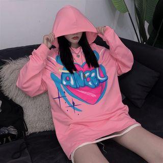Angel Sweetheart Hooded Sweatshirt Pink - One Size