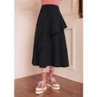 Flounced A-line Long Skirt