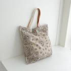 Paisley Linen Blend Shopper Bag