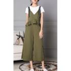 Set: Short-sleeve T-shirt + Peplum Jumpsuit