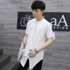 Short-sleeve Long Hem T-shirt