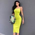 Printed Letter Skinny Dress
