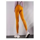 High-waist Letter Print Yoga Pants