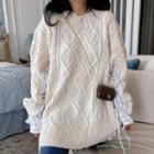 Striped Panel Sweater Dress