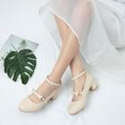 Block-heel Ankle Strap Mary Jane Shoes