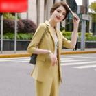 Blazer / Wide-leg Dress Pants / Set