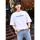 Copyright Printed Boxy-fit T-shirt