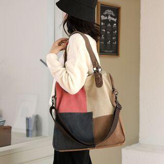 Patchwork Canvas Tote Bag