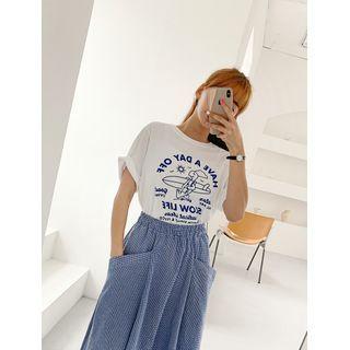 Illustrated Loose-fit T-shirt