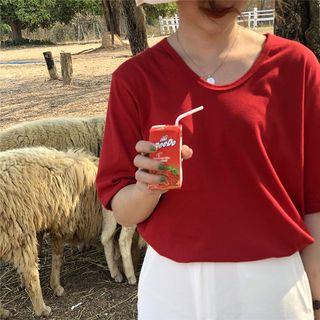 Plain Short Sleeves T-shirt