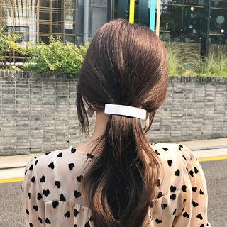 Metallic Hair Barrette Silver - One Size
