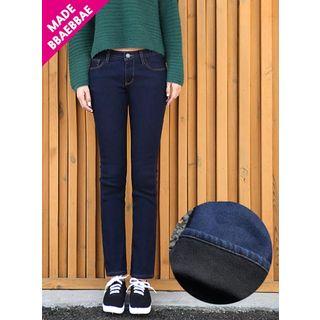 Brushed-fleece Jeans