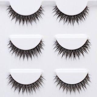 False Eyelashes (3 Pairs) #l11 L11 - One Size