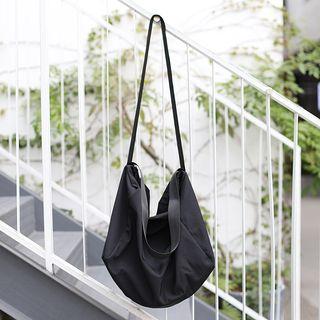 Nylon Crossbody Tote Bag Black - One Size