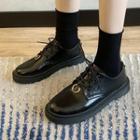 Lace-up Hoop Accent Loafers